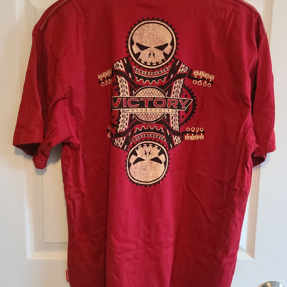 Red Victory Motorcycle Graphic T
